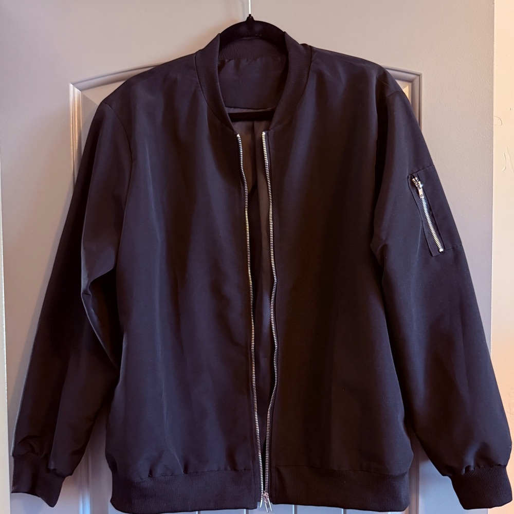 Stylish Black Bomber Jacket for Women